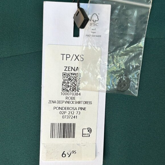 Deep vneck shirt dress (NWT) - Picture 11 of 11